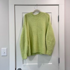 NWOT Pistola Oversized Sweater. Bright Green in Size S.